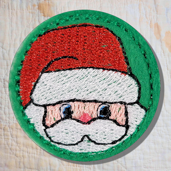 Santa Feltiez Badge Reel Topper